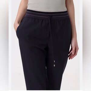 Lorena Antoniazzi navy black track pants